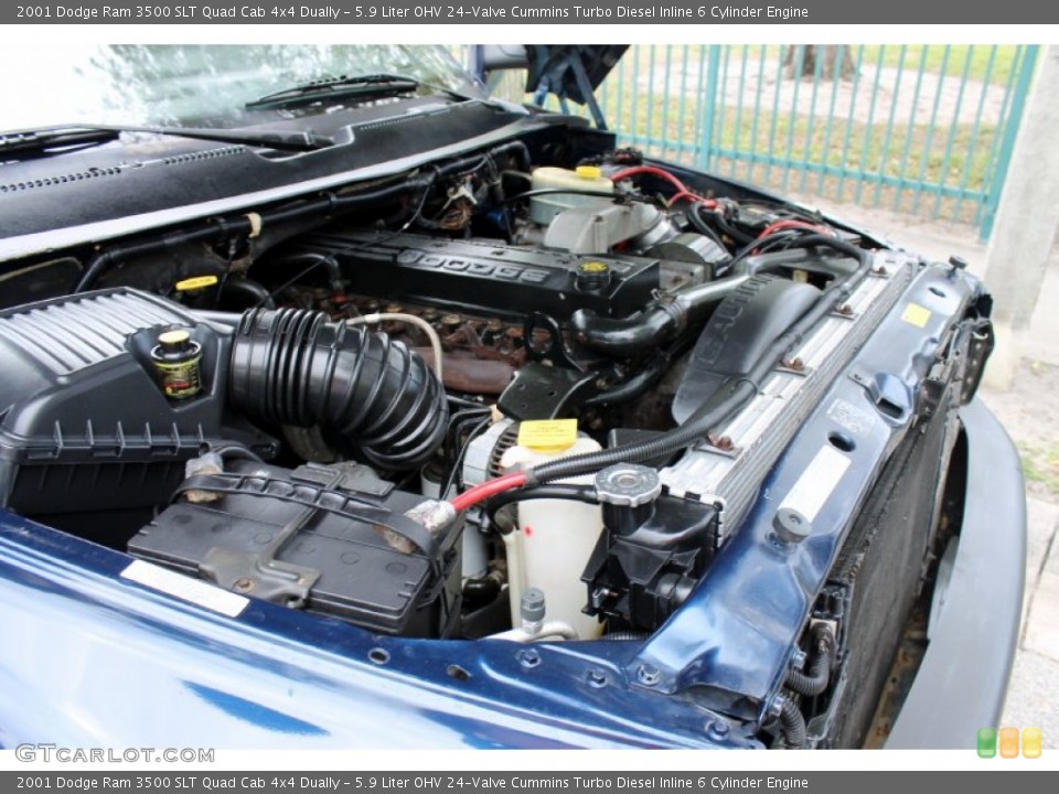 5.9 Liter OHV 24-Valve Cummins Turbo Diesel Inline 6 Cylinder Engine for the 2001 Dodge Ram 3500 #79112871