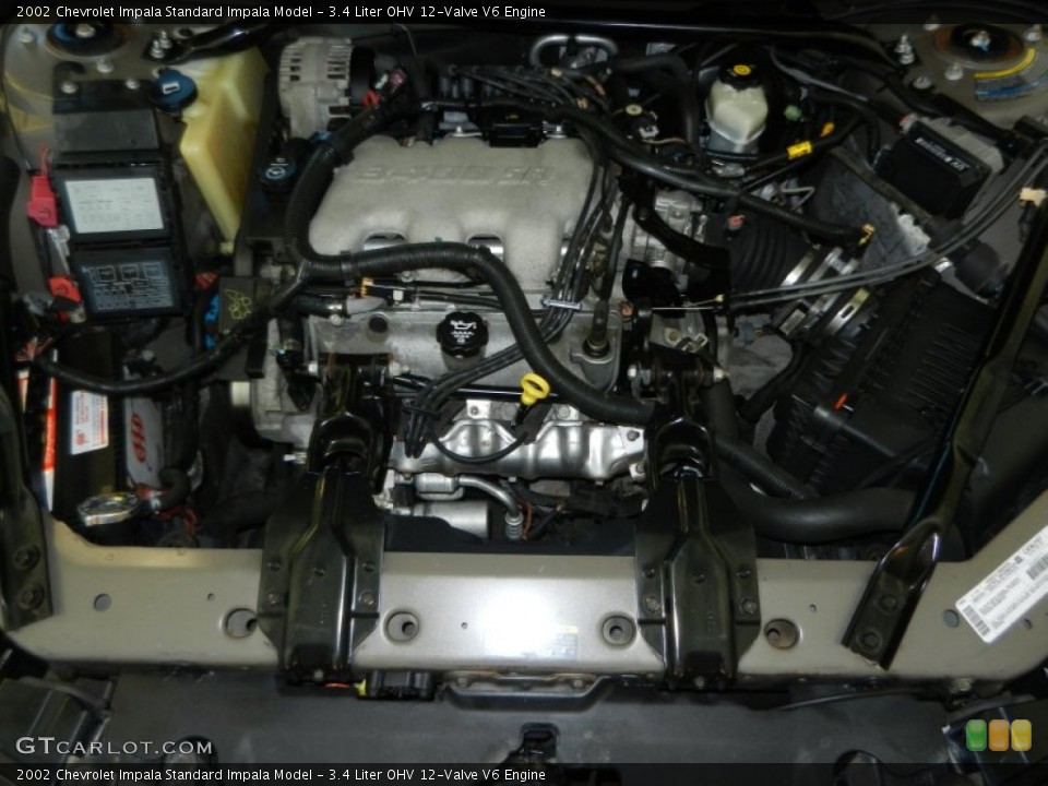 3.4 Liter OHV 12-Valve V6 Engine for the 2002 Chevrolet Impala #79121191