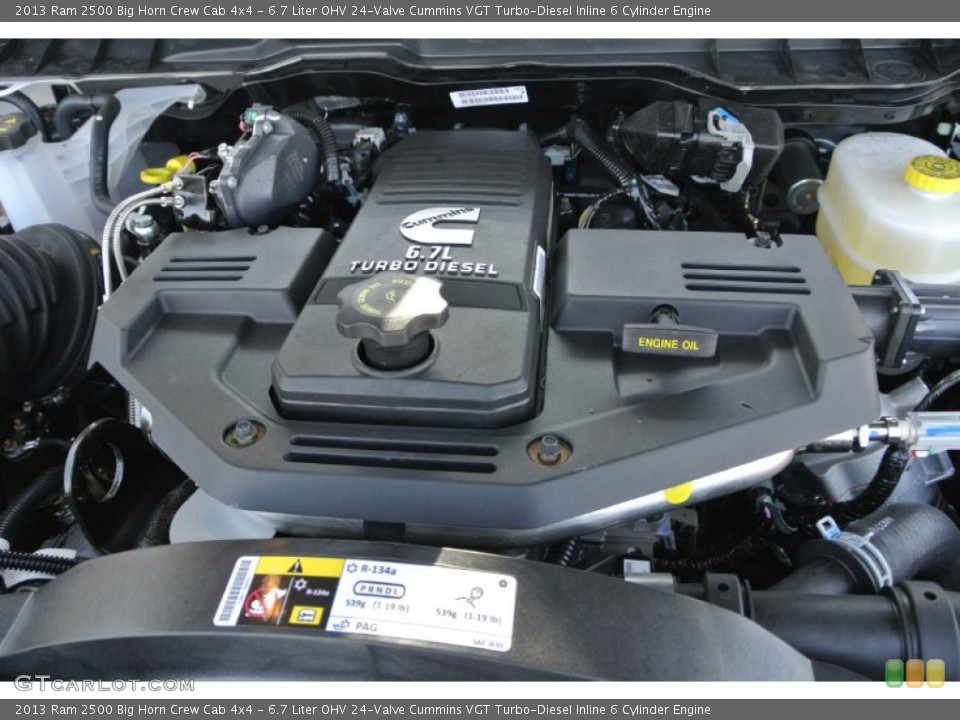 6.7 Liter OHV 24-Valve Cummins VGT Turbo-Diesel Inline 6 Cylinder Engine for the 2013 Ram 2500 #79181620