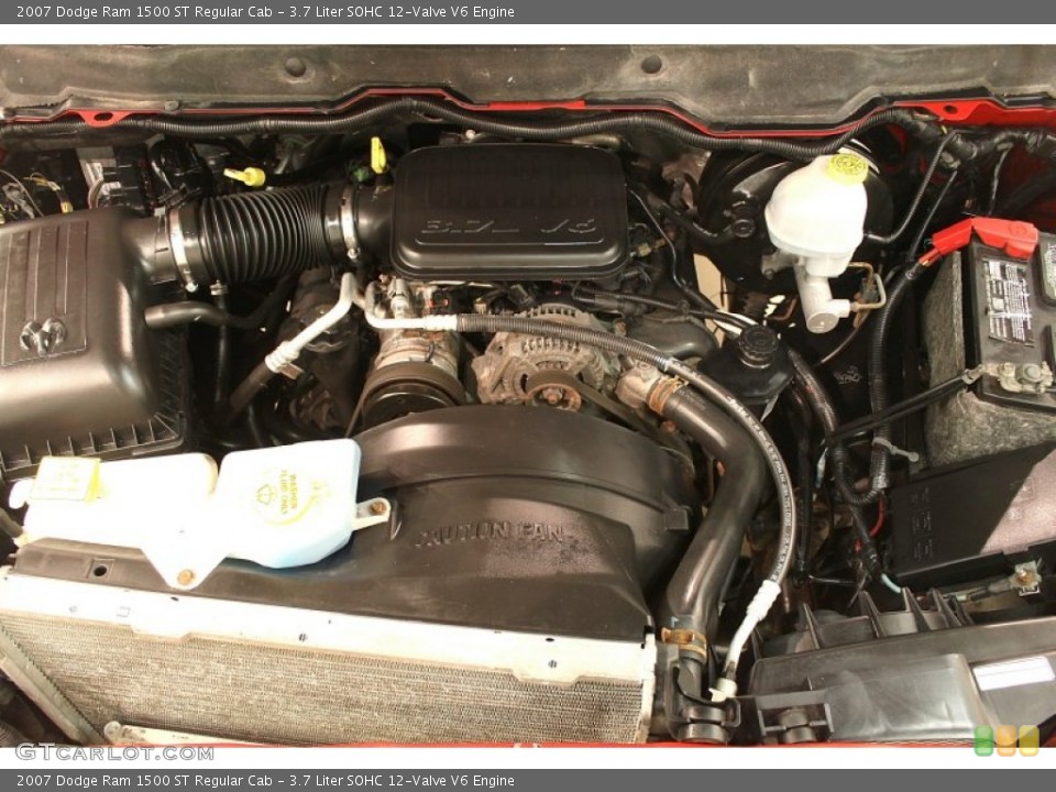 3.7 Liter SOHC 12-Valve V6 2007 Dodge Ram 1500 Engine