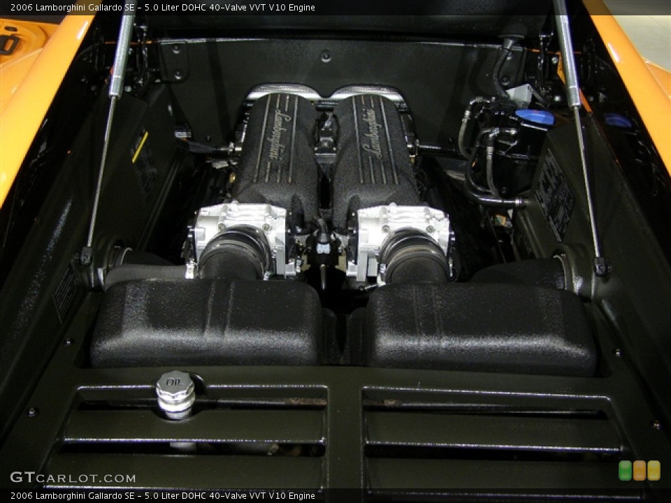 5.0 Liter DOHC 40-Valve VVT V10 Engine for the 2006 Lamborghini Gallardo #79194