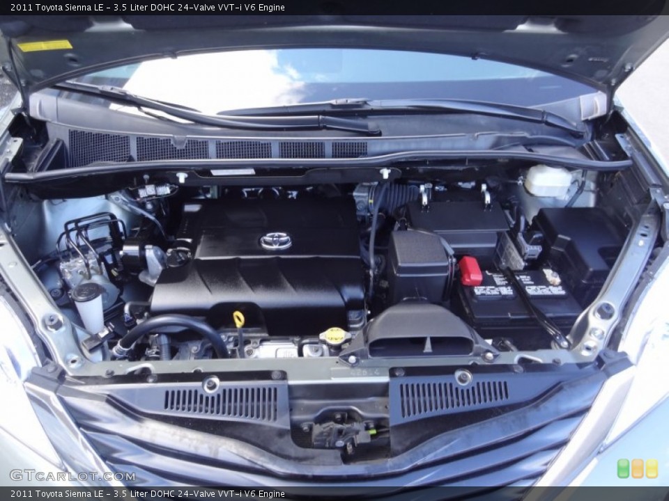 3.5 Liter DOHC 24-Valve VVT-i V6 Engine for the 2011 Toyota Sienna #79209610