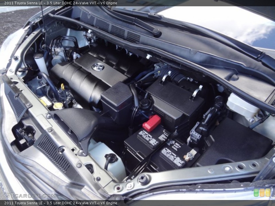 3.5 Liter DOHC 24-Valve VVT-i V6 Engine for the 2011 Toyota Sienna #79209628