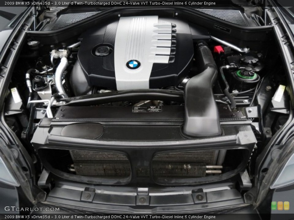 3.0 Liter d Twin-Turbocharged DOHC 24-Valve VVT Turbo-Diesel Inline 6 Cylinder 2009 BMW X5 Engine