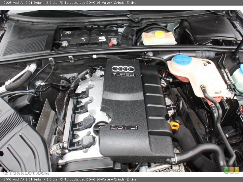 2.0 Liter FSI Turbocharged DOHC 16-Valve 4 Cylinder 2005 Audi A4 Engine