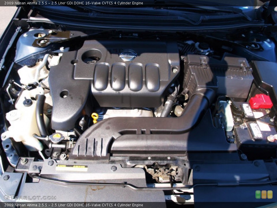 2.5 Liter GDI DOHC 16-Valve CVTCS 4 Cylinder 2009 Nissan Altima Engine