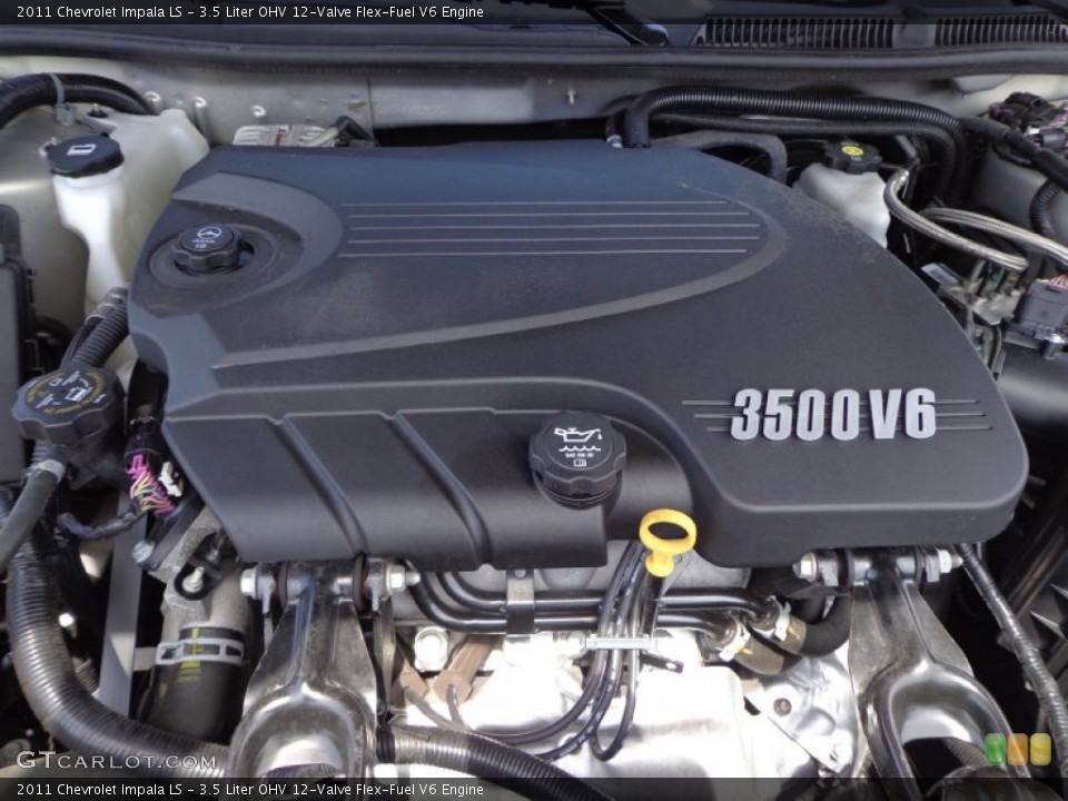 3.5 Liter OHV 12-Valve Flex-Fuel V6 Engine for the 2011 Chevrolet Impala #79262101
