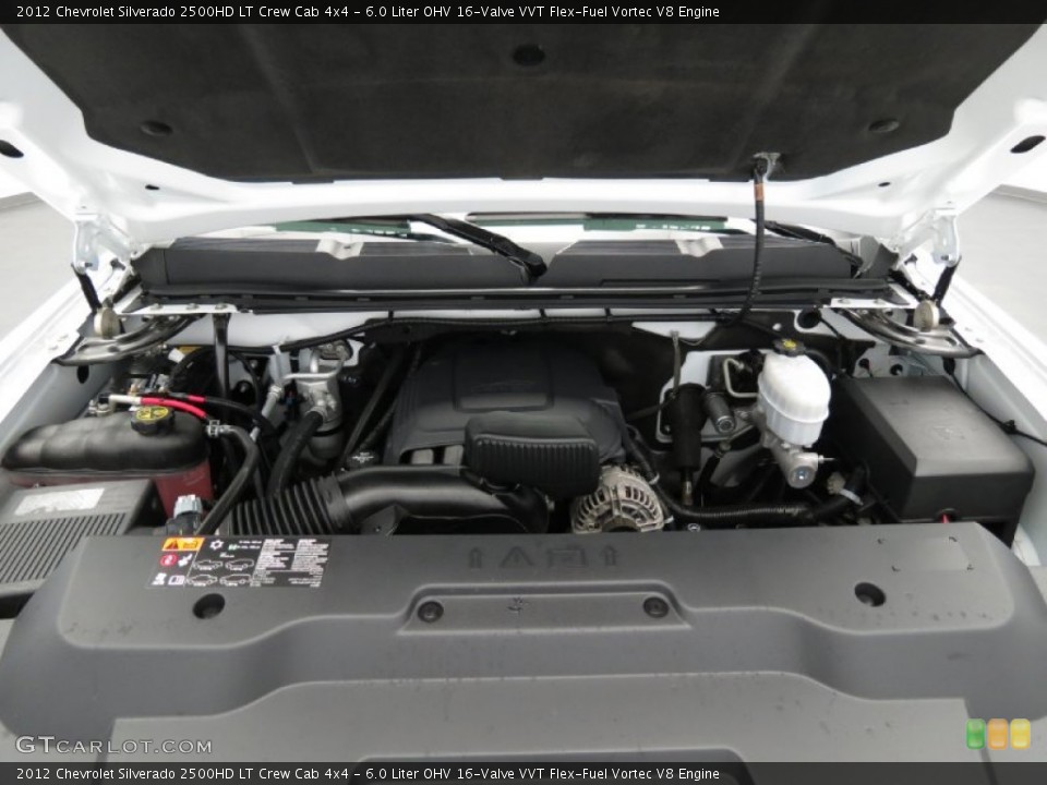 6.0 Liter OHV 16-Valve VVT Flex-Fuel Vortec V8 2012 Chevrolet Silverado 2500HD Engine