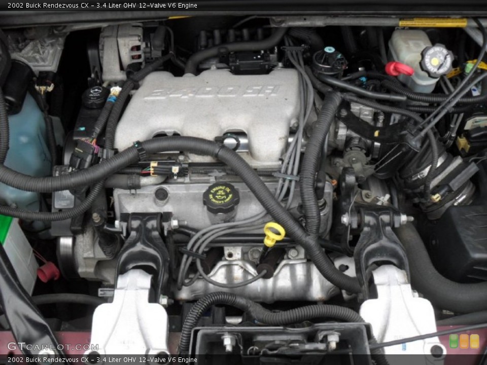 3.4 Liter OHV 12-Valve V6 2002 Buick Rendezvous Engine