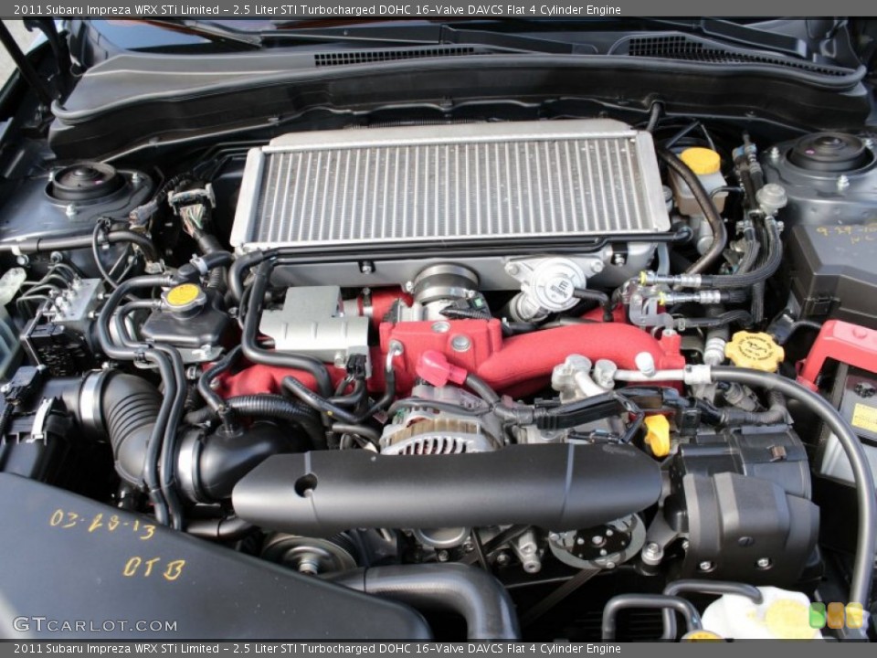 2.5 Liter STI Turbocharged DOHC 16-Valve DAVCS Flat 4 Cylinder Engine for the 2011 Subaru Impreza #79347844