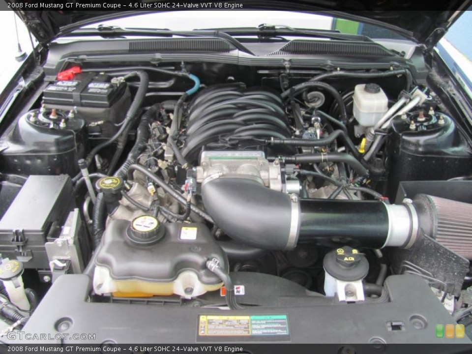 4.6 Liter SOHC 24-Valve VVT V8 Engine for the 2008 Ford Mustang #79383453