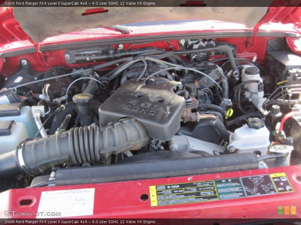 4.0 Liter SOHC 12 Valve V6 2006 Ford Ranger Engine