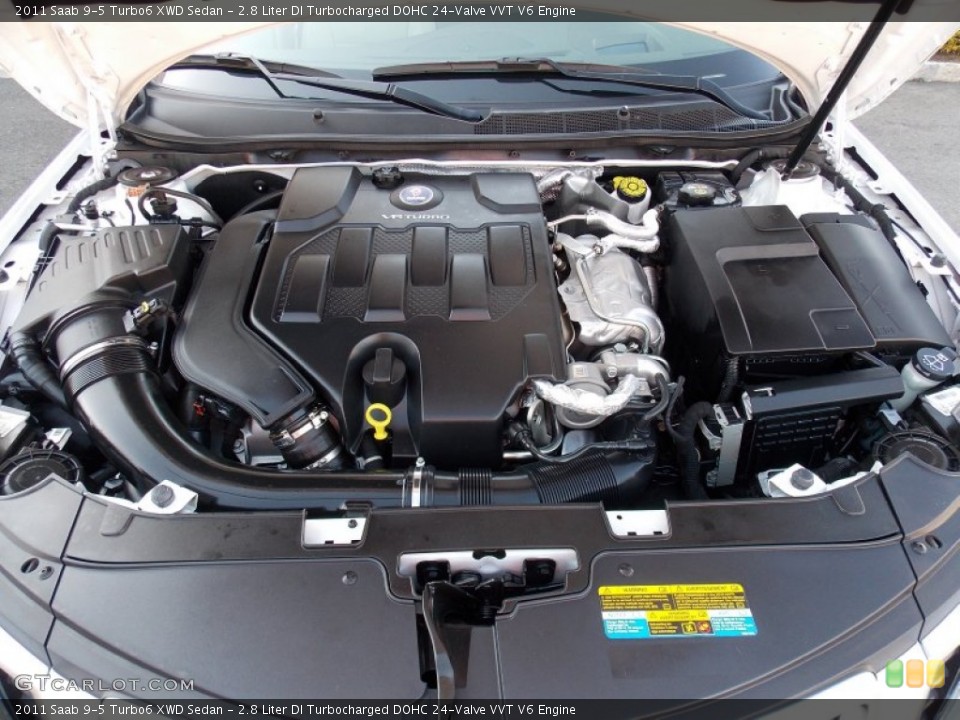 2.8 Liter DI Turbocharged DOHC 24-Valve VVT V6 Engine for the 2011 Saab 9-5 #79438697