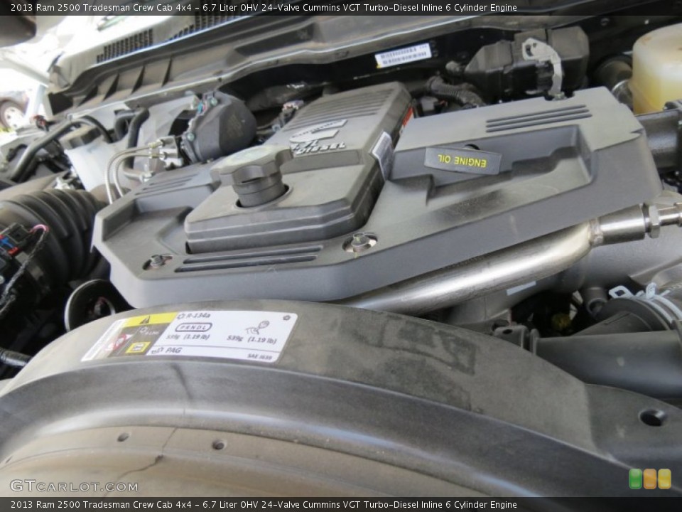 6.7 Liter OHV 24-Valve Cummins VGT Turbo-Diesel Inline 6 Cylinder Engine for the 2013 Ram 2500 #79468757