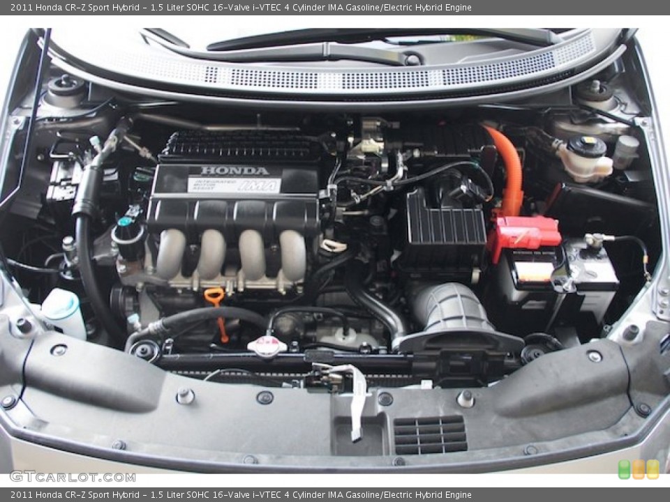 1.5 Liter SOHC 16-Valve i-VTEC 4 Cylinder IMA Gasoline/Electric Hybrid Engine for the 2011 Honda CR-Z #79503185