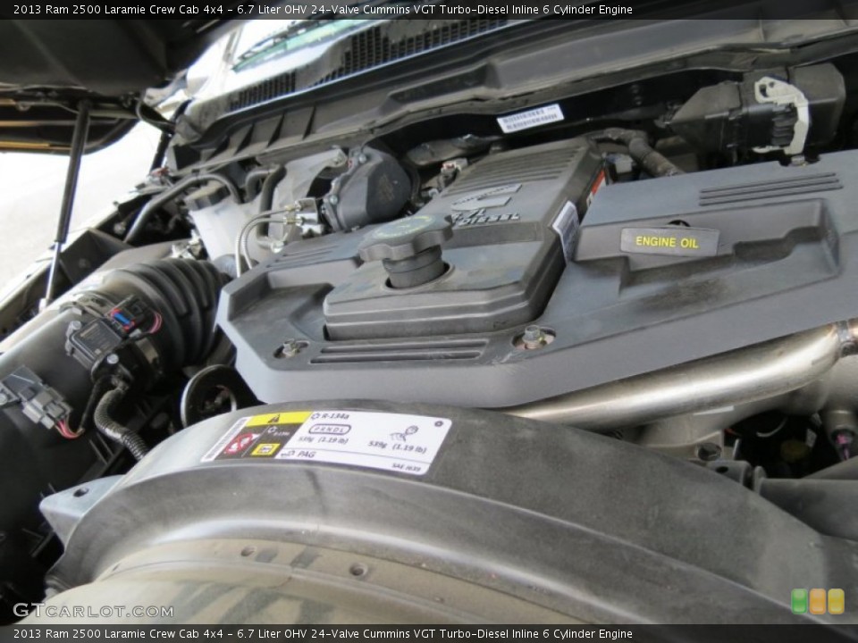 6.7 Liter OHV 24-Valve Cummins VGT Turbo-Diesel Inline 6 Cylinder Engine for the 2013 Ram 2500 #79515875