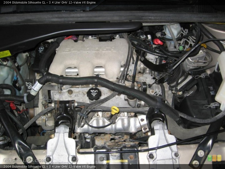 3.4 Liter OHV 12-Valve V6 2004 Oldsmobile Silhouette Engine
