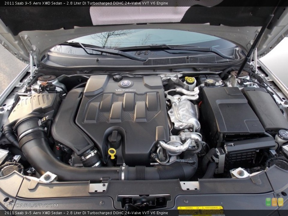 2.8 Liter DI Turbocharged DOHC 24-Valve VVT V6 Engine for the 2011 Saab 9-5 #79531526