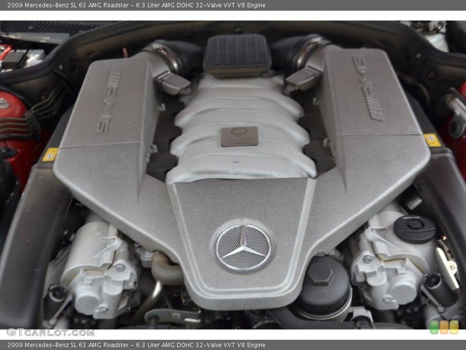 6.3 Liter AMG DOHC 32-Valve VVT V8 2009 Mercedes-Benz SL Engine