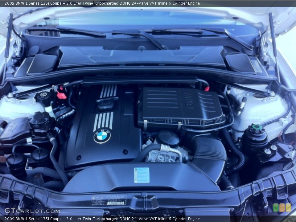 3.0 Liter Twin-Turbocharged DOHC 24-Valve VVT Inline 6 Cylinder Engine for the 2009 BMW 1 Series #79563484