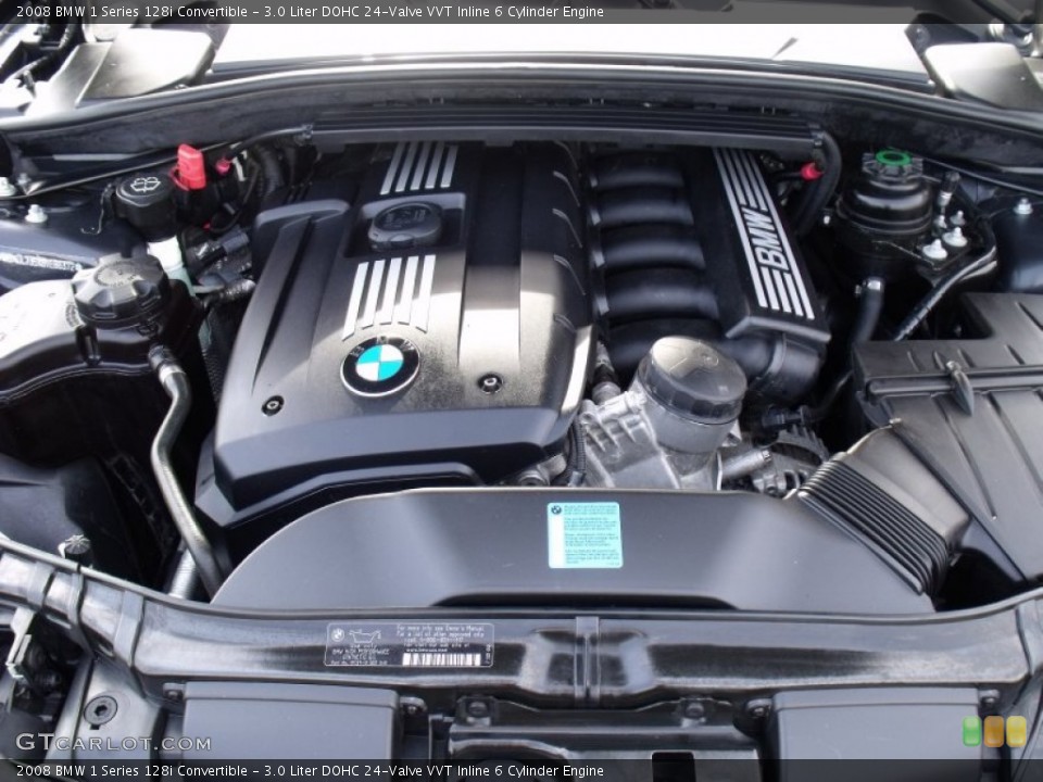 3.0 Liter DOHC 24-Valve VVT Inline 6 Cylinder 2008 BMW 1 Series Engine