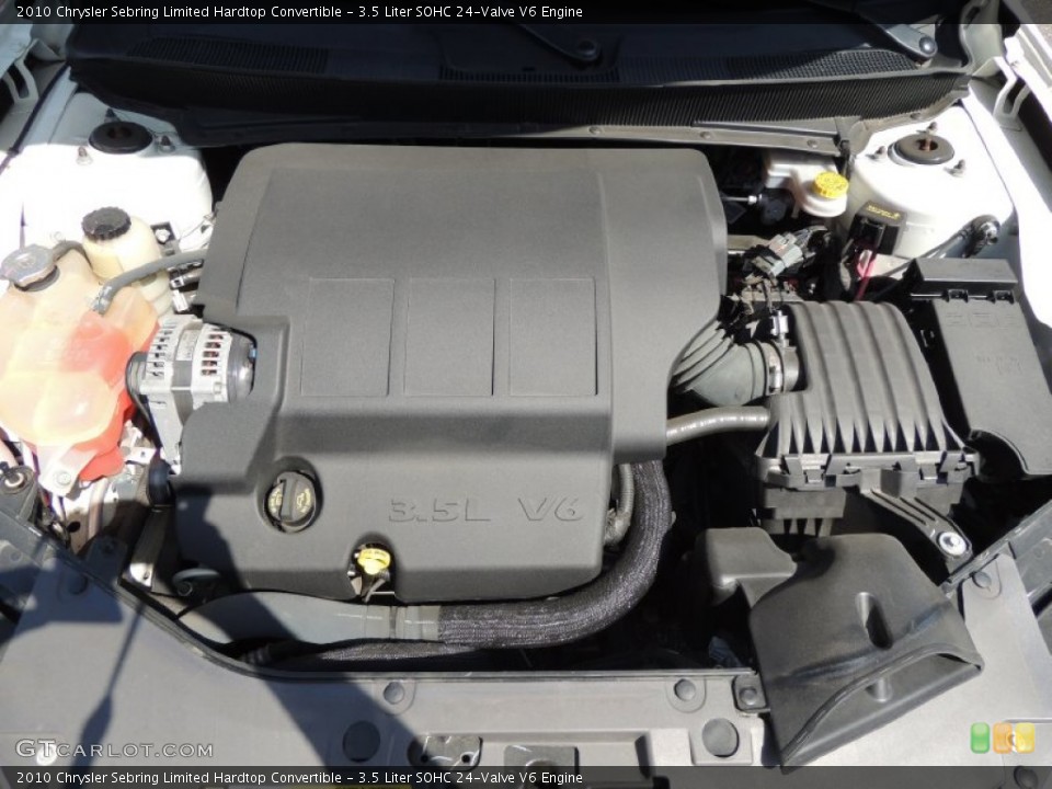 3.5 Liter SOHC 24-Valve V6 2010 Chrysler Sebring Engine