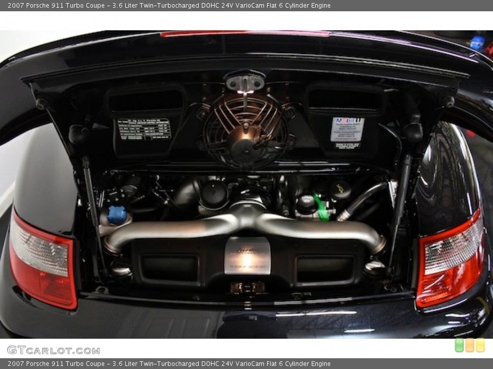 3.6 Liter Twin-Turbocharged DOHC 24V VarioCam Flat 6 Cylinder Engine for the 2007 Porsche 911 #79598247