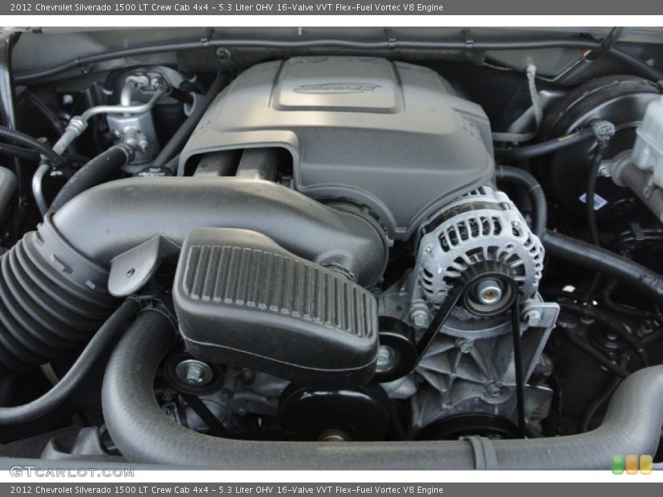 5.3 Liter OHV 16-Valve VVT Flex-Fuel Vortec V8 Engine for the 2012 Chevrolet Silverado 1500 #79601247