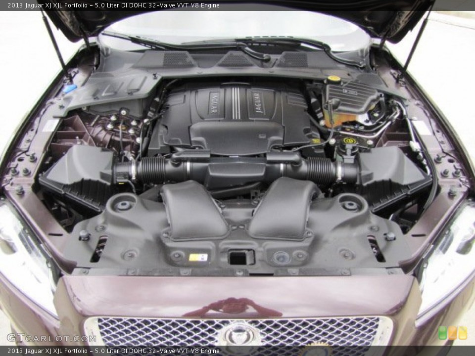 5.0 Liter DI DOHC 32-Valve VVT V8 2013 Jaguar XJ Engine