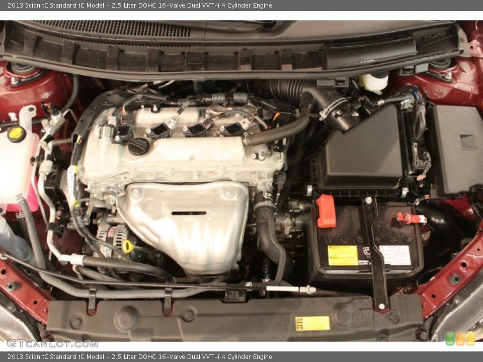 2.5 Liter DOHC 16-Valve Dual VVT-i 4 Cylinder 2013 Scion tC Engine