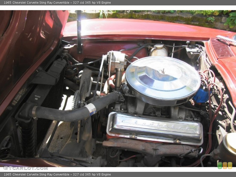 327 cid 365 hp V8 1965 Chevrolet Corvette Engine