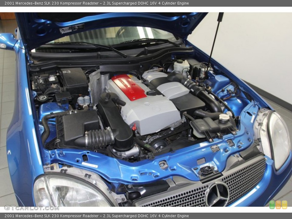 2.3L Supercharged DOHC 16V 4 Cylinder 2001 Mercedes-Benz SLK Engine