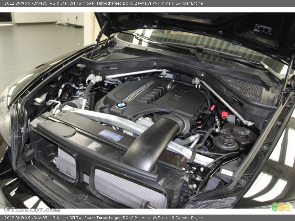 3.0 Liter DFI TwinPower Turbocharged DOHC 24-Valve VVT Inline 6 Cylinder 2012 BMW X6 Engine