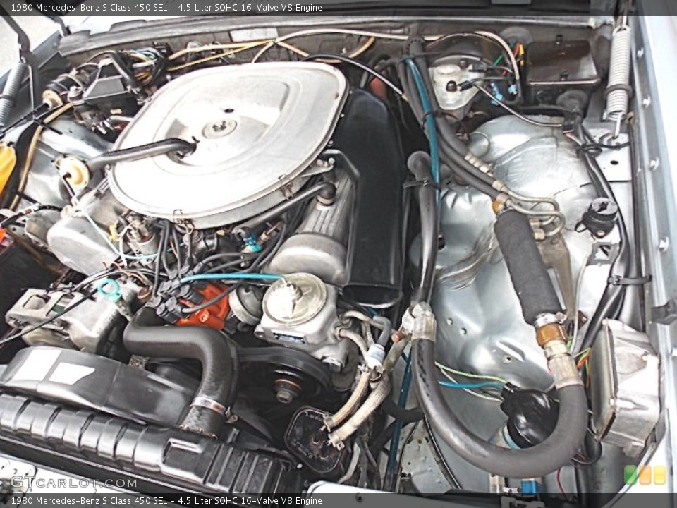 4.5 Liter SOHC 16-Valve V8 Engine for the 1980 Mercedes-Benz S Class #79658582