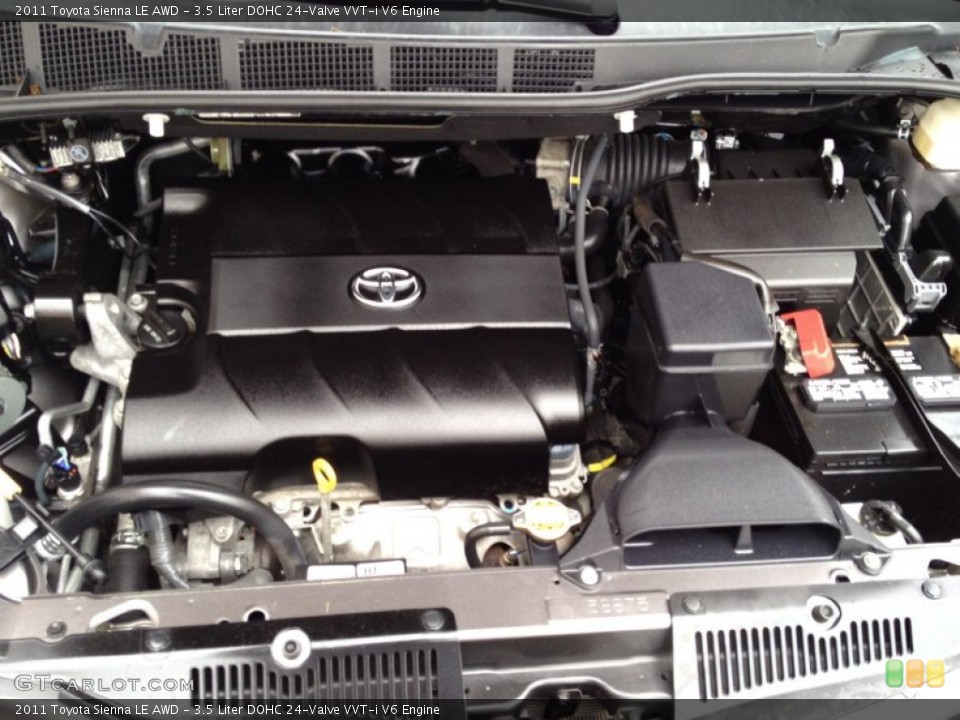 3.5 Liter DOHC 24-Valve VVT-i V6 Engine for the 2011 Toyota Sienna #79666764