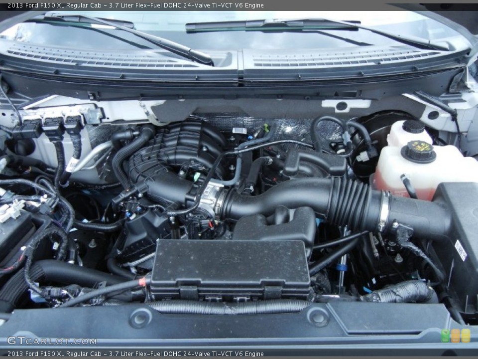 3.7 Liter Flex-Fuel DOHC 24-Valve Ti-VCT V6 Engine for the 2013 Ford F150 #79704181