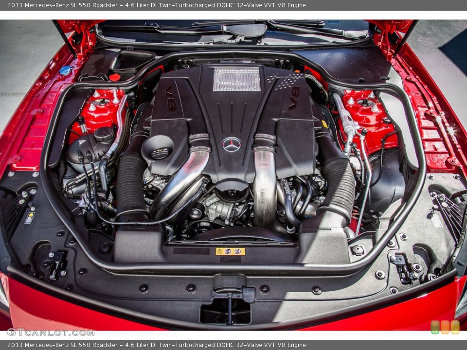 4.6 Liter DI Twin-Turbocharged DOHC 32-Valve VVT V8 Engine for the 2013 Mercedes-Benz SL #79742820