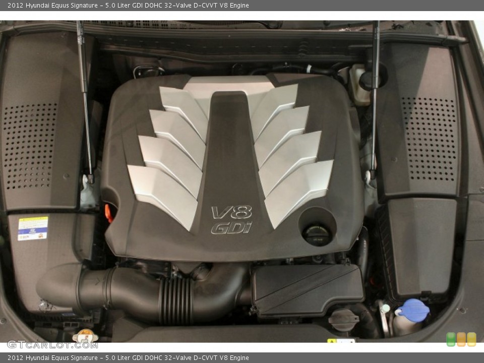 5.0 Liter GDI DOHC 32-Valve D-CVVT V8 Engine for the 2012 Hyundai Equus #79744238