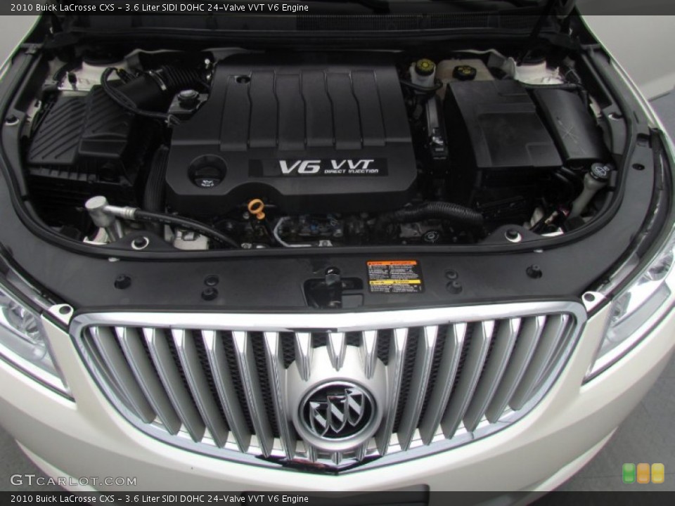 3.6 Liter SIDI DOHC 24-Valve VVT V6 2010 Buick LaCrosse Engine