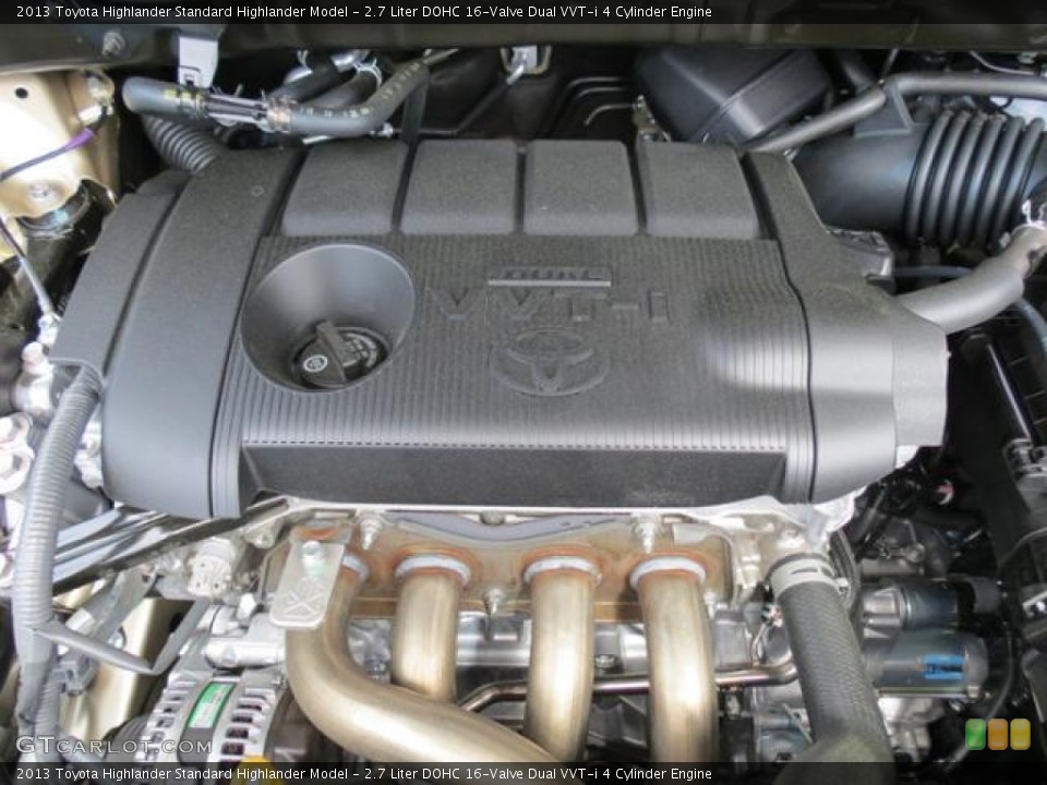 2.7 Liter DOHC 16-Valve Dual VVT-i 4 Cylinder Engine for the 2013 Toyota Highlander #79766354