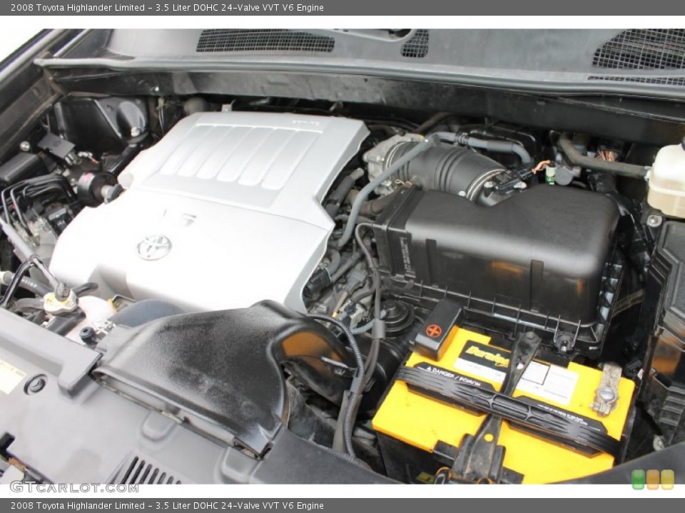3.5 Liter DOHC 24-Valve VVT V6 Engine for the 2008 Toyota Highlander #79832685