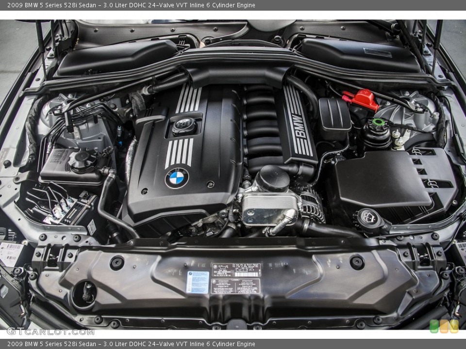 3.0 Liter DOHC 24-Valve VVT Inline 6 Cylinder 2009 BMW 5 Series Engine