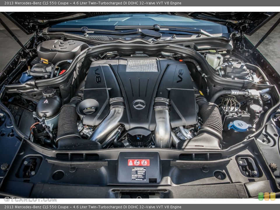 4.6 Liter Twin-Turbocharged DI DOHC 32-Valve VVT V8 Engine for the 2013 Mercedes-Benz CLS #79932796