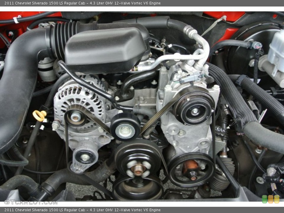 4.3 Liter OHV 12-Valve Vortec V6 Engine for the 2011 Chevrolet Silverado 1500 #79933308