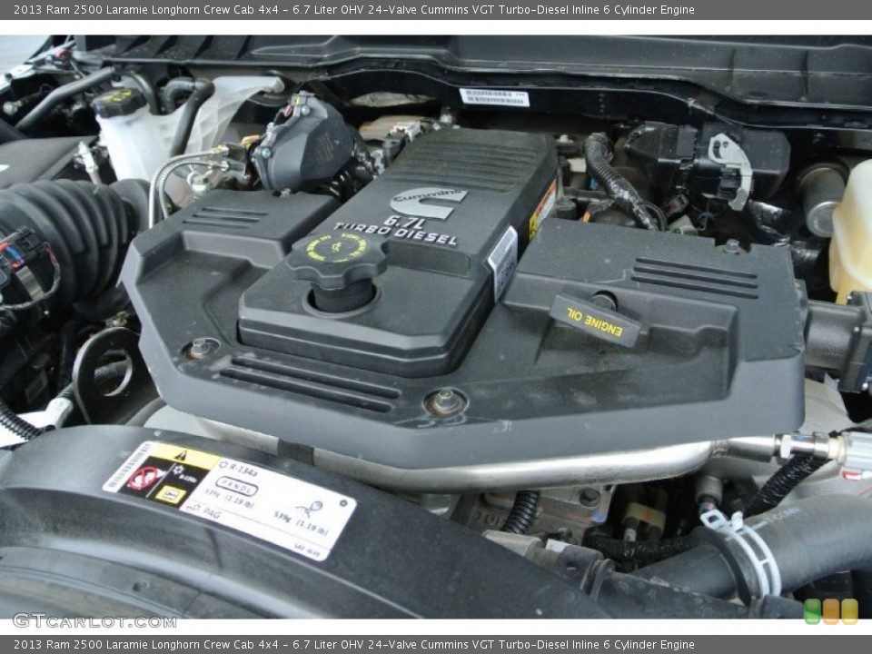 6.7 Liter OHV 24-Valve Cummins VGT Turbo-Diesel Inline 6 Cylinder Engine for the 2013 Ram 2500 #79955072