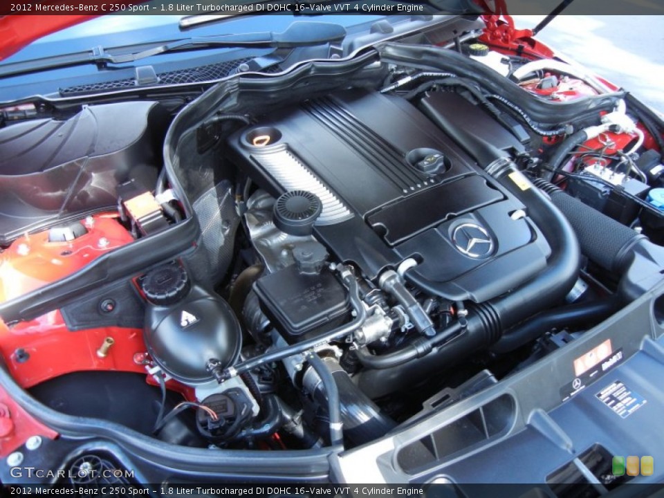 1.8 Liter Turbocharged DI DOHC 16-Valve VVT 4 Cylinder Engine for the 2012 Mercedes-Benz C #80023775