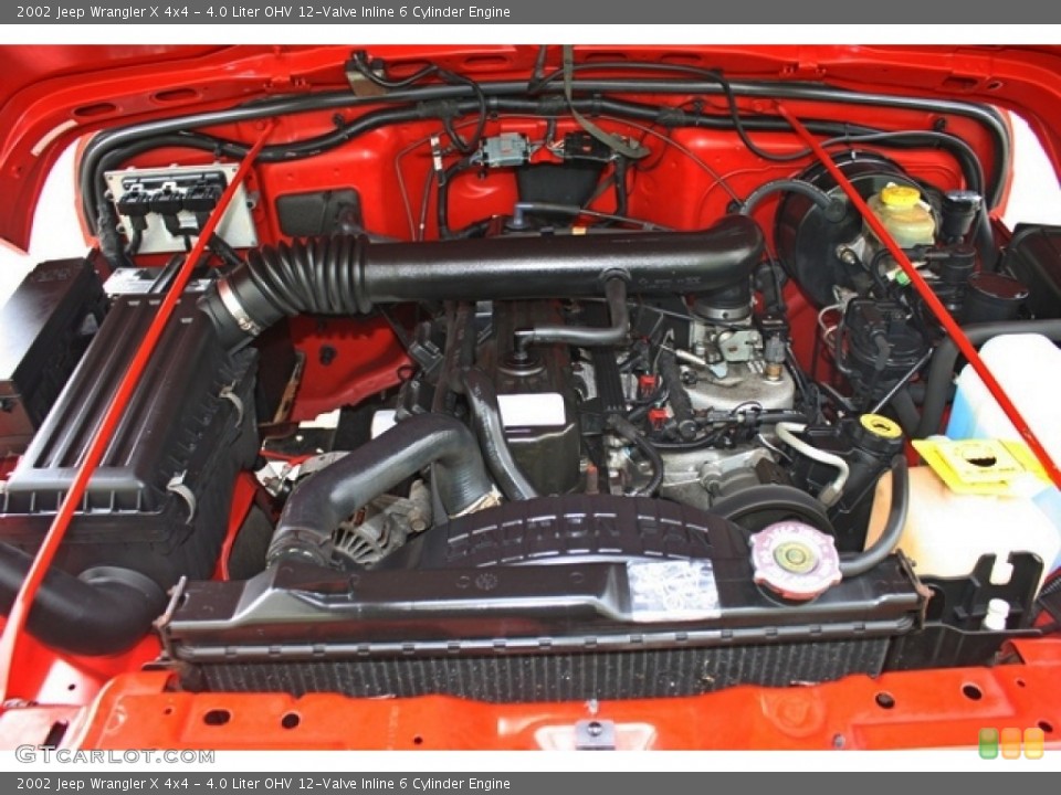 4.0 Liter OHV 12-Valve Inline 6 Cylinder Engine for the 2002 Jeep Wrangler #80044708