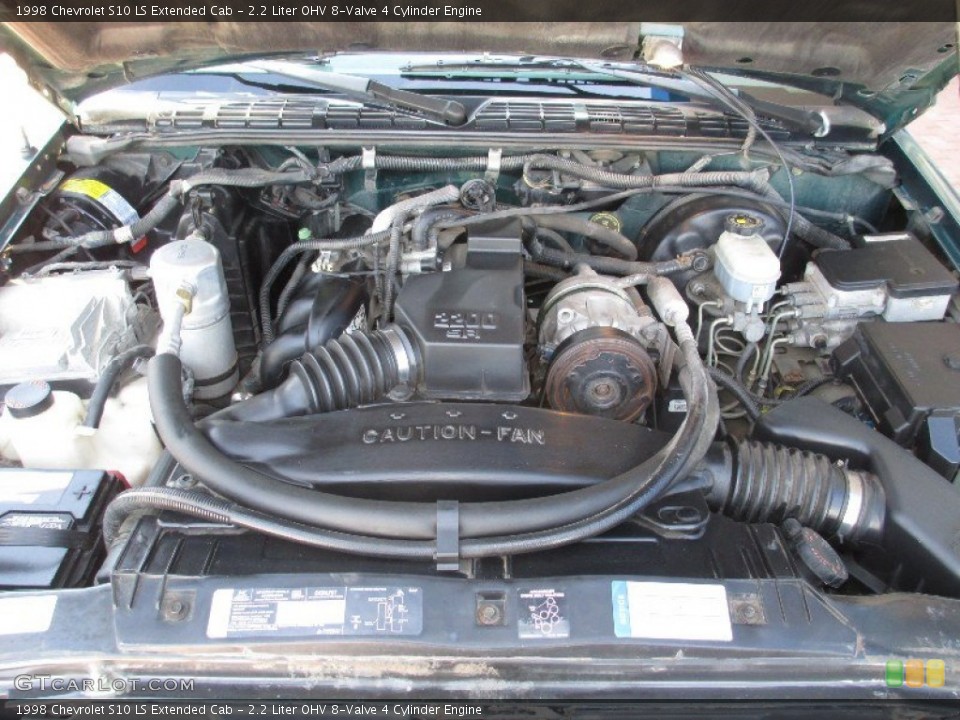 2.2 Liter OHV 8-Valve 4 Cylinder Engine for the 1998 Chevrolet S10 #80052521