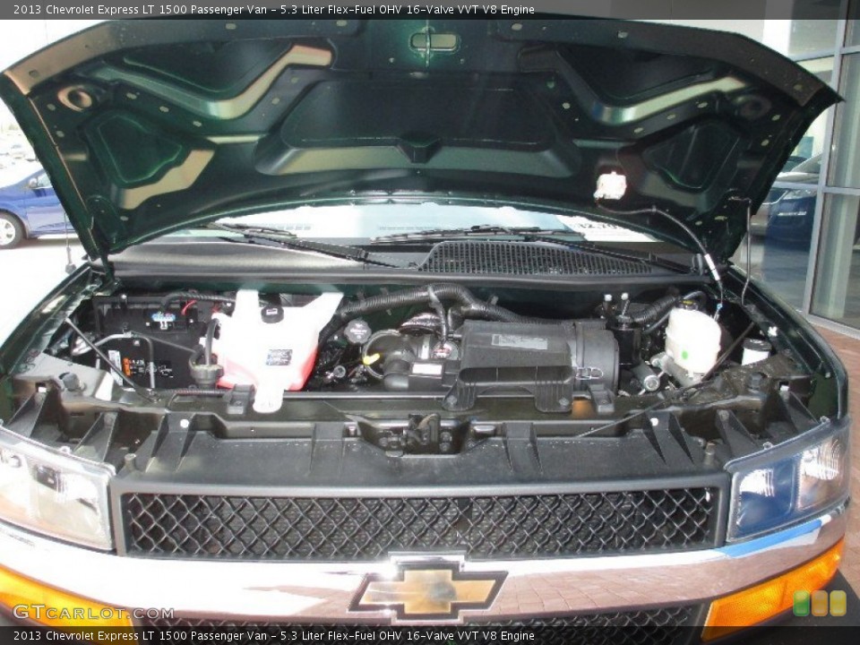 5.3 Liter Flex-Fuel OHV 16-Valve VVT V8 2013 Chevrolet Express Engine