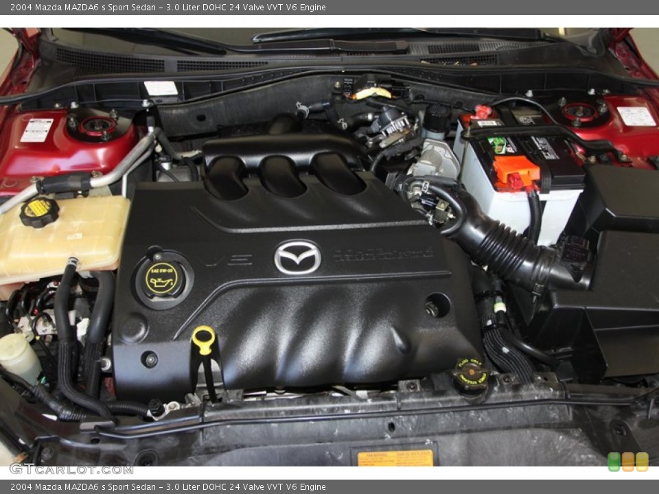 3.0 Liter DOHC 24 Valve VVT V6 Engine for the 2004 Mazda MAZDA6 #80057353